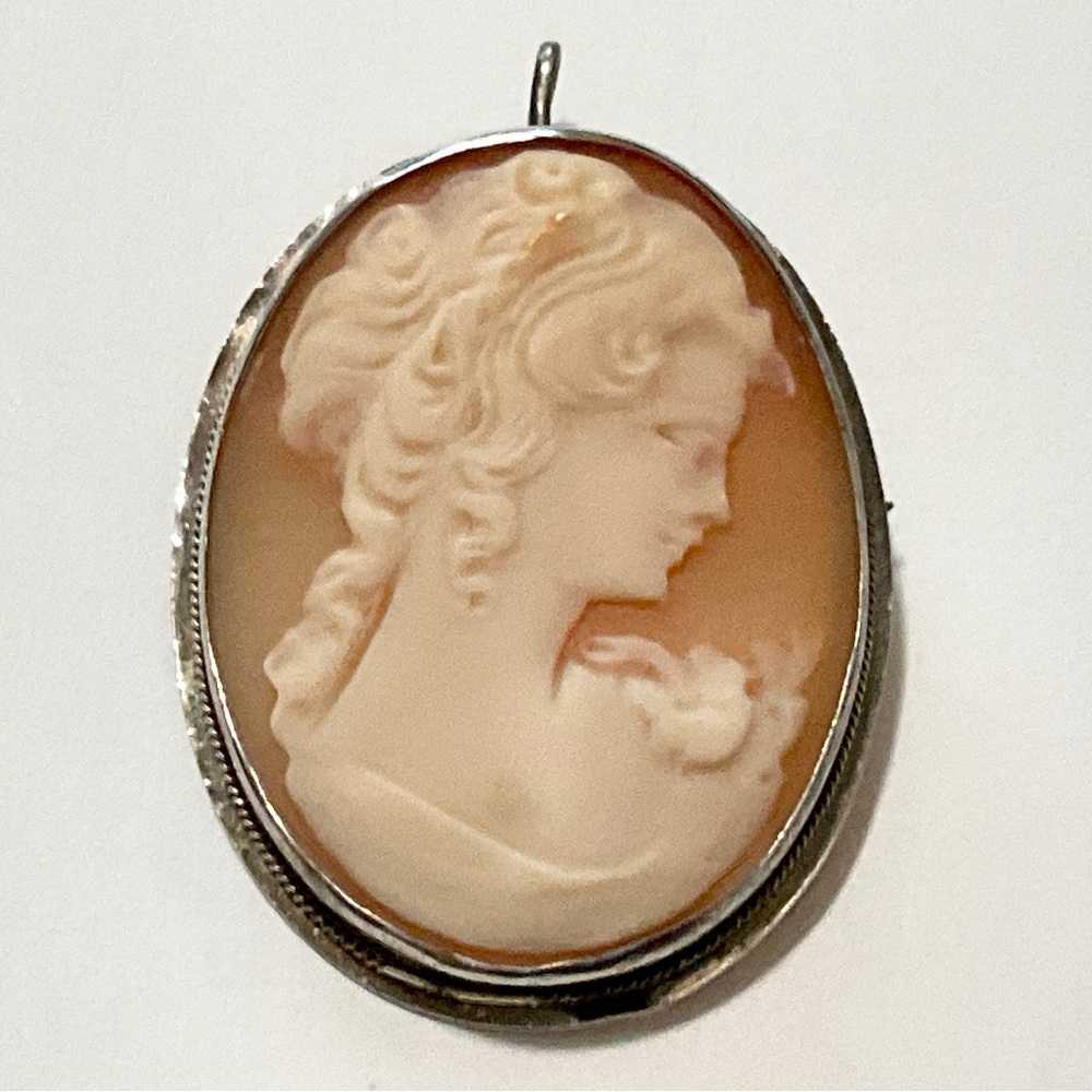 Cameo Pin / Pendant - Sterling Mounting